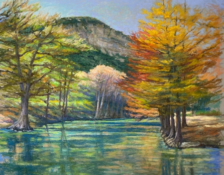 Frio River Reflections by artist Mike Etie